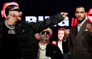 Edgar Berlanga and Hamzah Sheeraz face off ahead of tomorrow night credit: Golden Boy Promotions