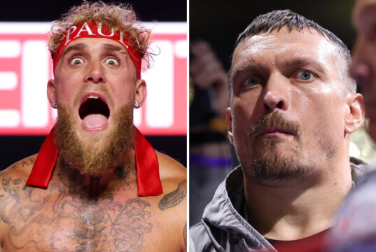 Usyk has responded to Jake Paul callout credit:Queensberry/Leigh Dawney/ Cris Esqueda / Golden Boy Promotions