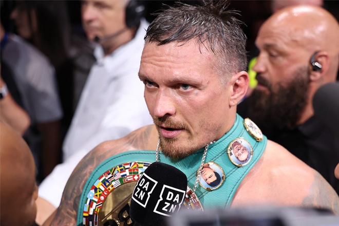 Usyk has confirmed his intent to coninue fighting credit: Queensberry/ Leigh Dawney