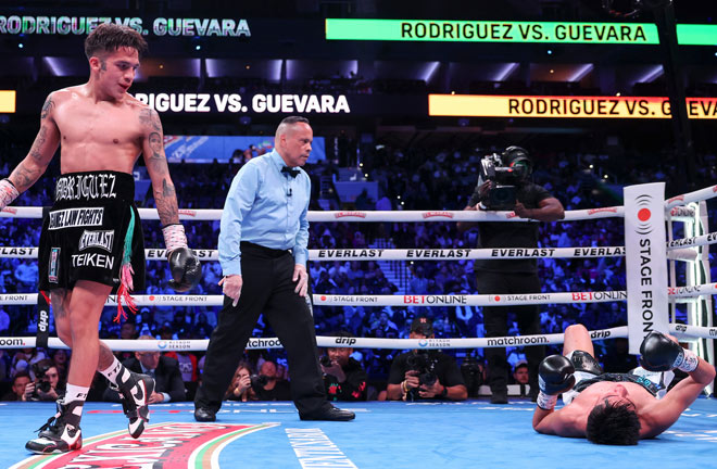 Rodriguez destroyed Guevara in November Photo Credit: Mark Robinson Matchroom Boxing