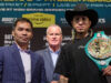 Manny Pacquiao challenges Mario Barrios for the WBC welterweight world title in Las Vegas on Saturday Photo Credit: Esther Lin/Premier Boxing Champions