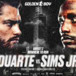 Oscar Duarte and Kenneth Sims Jr face off on Saturday credit: Golden Boy