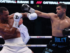 Jack Catterall beat Harlem Eubank by technical decision in Manchester Photo Credit: Mark Robinson Matchroom Boxing