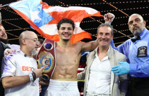 Xandar Zayas returned to the ring in style on Saturday. Credit: Mikey Williams/Top Rank