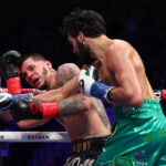 Hamzah Sheeraz demolished Edgar Berlanga in five rounds in New York Photo Credit: Golden Boy/Cris Equeda