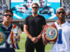 Jesse Rodriguez and Phumelela Cafu meet for the WBC and WBO super flyweight titles in Texas on Saturday Photo Credit: Melina Pizano/ Matchroom