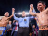 Manny Pacquiao was held to a draw by Mario Barrios on his return to the ring in Las Vegas on Saturday Photo Credit: Esther Lin/Premier Boxing Champions