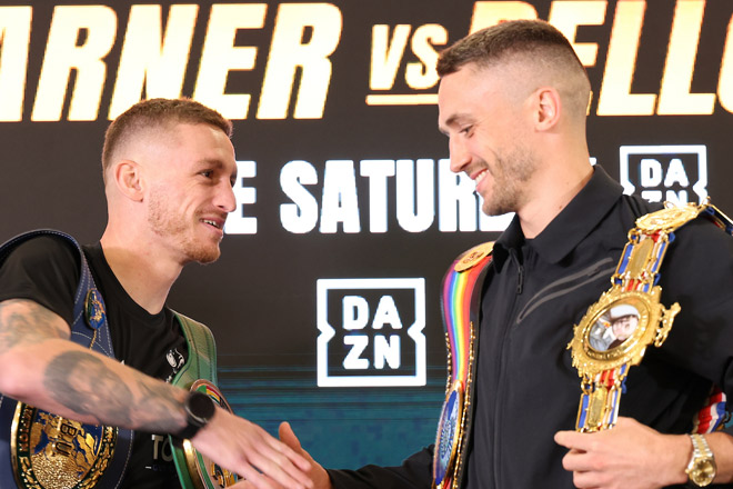 Ryan Garner and Reece Bellotti face off this weekend credit: Queensberry/Leigh Dawney