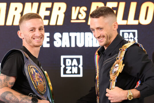 Ryan Garner and Reece Bellotti fight this weekend in Bournemouth credit: Queensberry/Leigh Dawney