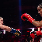 Katie Taylor overcame Amanda Serrano for a third time in New York on Friday Photo Credit: Esther Lin/MVP