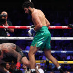 Sheeraz dropped Berlanga three times Photo Credit: Golden Boy/Cris Equeda