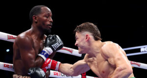 Oscar Duarte overcame Kenneth Sims Jr by majority decision in Chicago Photo Credit: Golden Boy / Cris Esqueda