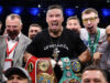 Oleksandr Usyk knocked out Daniel Dubois in the fifth round of their rematch to become the undisputed heavyweight champion at Wembley Stadium Photo Credit: Queensberry/Leigh Dawney