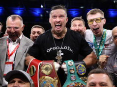 Oleksandr Usyk knocked out Daniel Dubois in the fifth round of their rematch to become the undisputed heavyweight champion at Wembley Stadium Photo Credit: Queensberry/Leigh Dawney