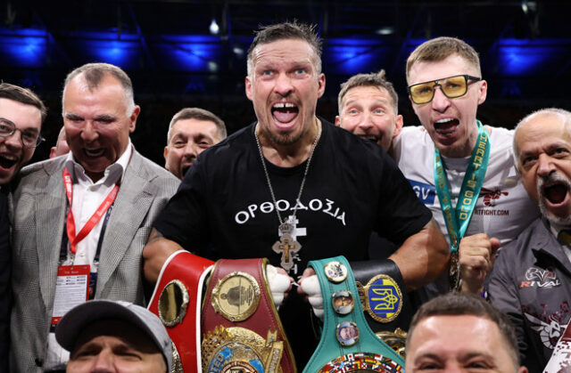 Oleksandr Usyk knocked out Daniel Dubois in the fifth round of their rematch to become the undisputed heavyweight champion at Wembley Stadium Photo Credit: Queensberry/Leigh Dawney Oleksandr Usyk knocked out Daniel Dubois in the fifth round of their rematch to become the undisputed heavyweight champion at Wembley Stadium Photo Credit: Queensberry/Leigh Dawney