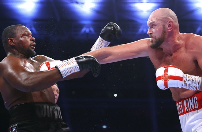 Fury stopped Whyte in April 2022 Photo Credit: Mikey Williams/Top Rank