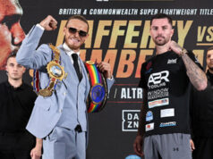 Jack Rafferty and mark Chamberlain face off this weekend. credit: Queensberry, Leigh Dawney