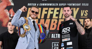 Jack Rafferty and mark Chamberlain face off this weekend. credit: Queensberry, Leigh Dawney