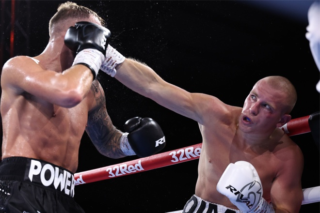 A great undercard fight on the Jack Rafferty vs Mark Chamberlain undercard credit: Leigh Dawney/ Queensberry