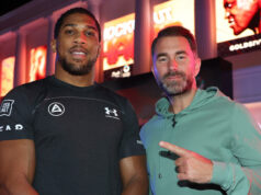 Eddie Hearn is planning Anthony Joshua's next move without Jake Paul after he announced an exhibition with Gervonta Davis Photo Credit: Mark Robinson Matchroom Boxing