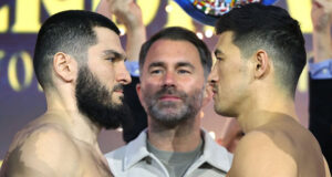 Dmitry Bivol was ruled out of a third clash with Artur Beterbiev after undergoing back surgery Photo Credit: Mikey Williams/Top Rank