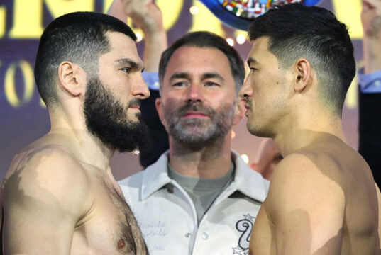 Dmitry Bivol was ruled out of a third clash with Artur Beterbiev after undergoing back surgery Photo Credit: Mikey Williams/Top Rank