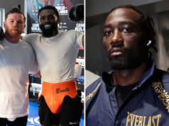 Canelo Alvarez has been sparirng Jaron Ennis in preparation for his showdown with Terence Crawford Photo Credit: @JaronEnnis X / Melina Pizano Matchroom Boxing