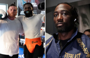 Canelo Alvarez has been sparirng Jaron Ennis in preparation for his showdown with Terence Crawford Photo Credit: @JaronEnnis X / Melina Pizano Matchroom Boxing