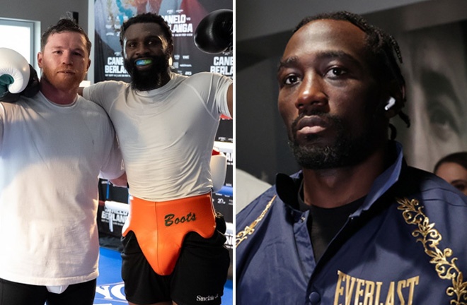 Canelo Alvarez has been sparirng Jaron Ennis in preparation for his showdown with Terence Crawford Photo Credit: @JaronEnnis X / Melina Pizano Matchroom Boxing