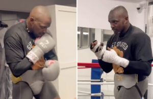 Dillian Whyte has revealed a leaner physique for his fight with Moses Itauma Photo Credit: @queensberrypromotions Instagram