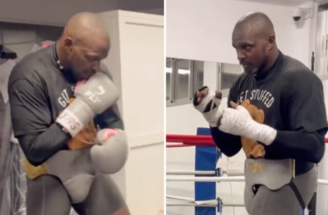 Dillian Whyte has revealed a leaner physique for his fight with Moses Itauma Photo Credit: @queensberrypromotions Instagram