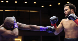 Moses Itauma stopped Dillian Whyte in the first round in Riyadh Photo Credit: Leigh Dawney/Queensberry