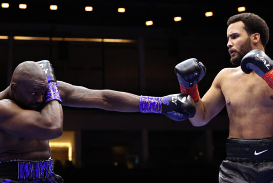 Moses Itauma stopped Dillian Whyte in the first round in Riyadh Photo Credit: Leigh Dawney/Queensberry