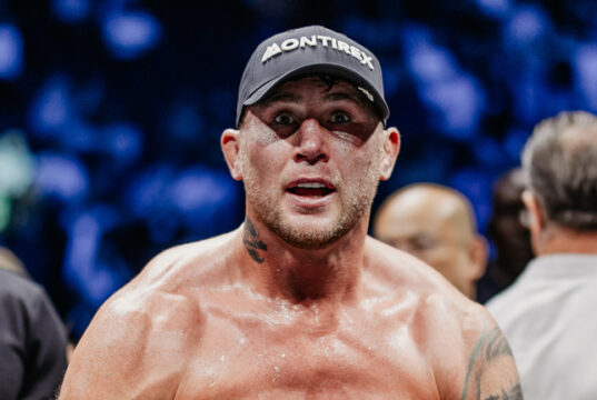 Darren Till knocked out Luke Rockhold in the third round in Manchester Photo Credit: David Cavan/Misfits Boxing