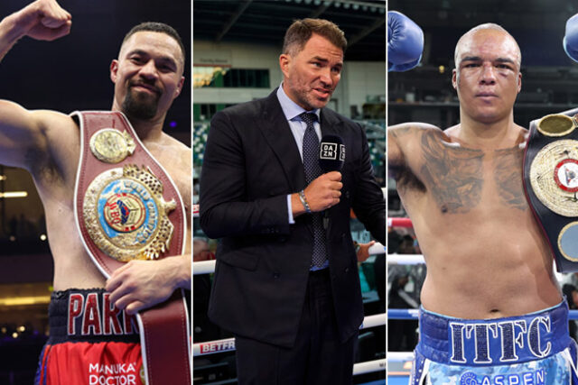 Eddie Hearn has predicted Fabio Wardley vs Joseph Parker. Credit: Leigh Dawney/ Queensberry/ Mark Robinson/ Matchroom Boxing