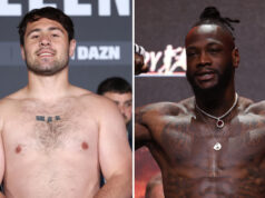 Dave Allen says he isn't paying attention to the talk of a potential Deontay Wilder fight ahead of his clash with Arslanbek Makhmudov Photo Credit: Mark Robinson Matchroom Boxing