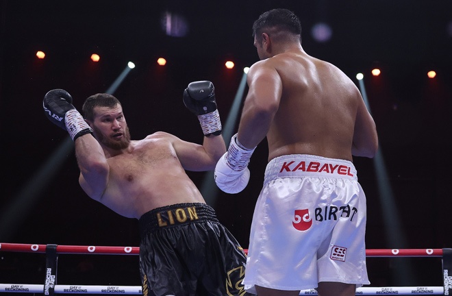 Makhmudov was stopped by Kabayel in 2023 Photo Credit: Mark Robinson Matchroom Boxing