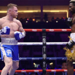 Canelo Alvarez comfortably outscored William Scull Credit: Leigh Dawney/Queensberry