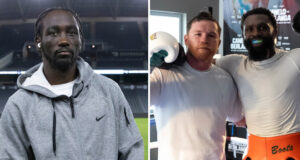 Terence Crawford has played down the significance of Canelo sparring Jaron Ennis ahead of their showdown in Las Vegas Photo Credit: Melina Pizano/Matchroom/@JaronEnnis X