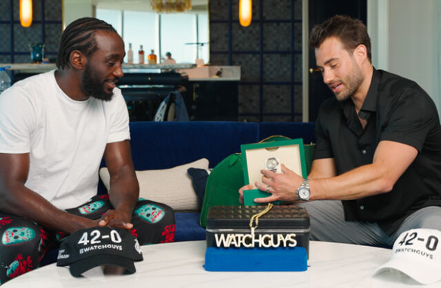 Terence Crawford was gifted a $15,000 Rolex Submariner by WatchGuys.com