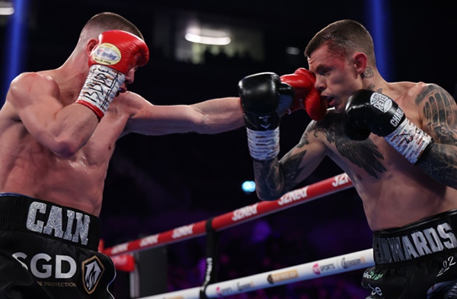 Edwards was beaten by Cain in March Photo Credit: Leigh Dawney/Queensberry Promotions