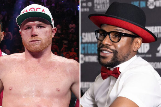 Floyd Mayweather Jr says Canelo Alvarez may be washed up following his defeat to Terence Crawford Photo Credit: Ed Mulholland/Matchroom/ Esther Lin/Showtime/