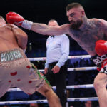 Lewis Crocker defeated Paddy Donovan over twelve rounds credit: Matthew Pover Matchroom Boxing