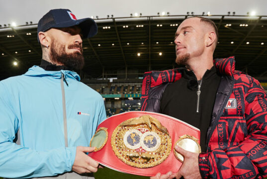 Lewis Crocker rematches Paddy Donovan for the vacant IBF welterweight world title at Windsor Park on Saturday, live on DAZN Photo Credit: Mark Robinson/Matchroom Boxing