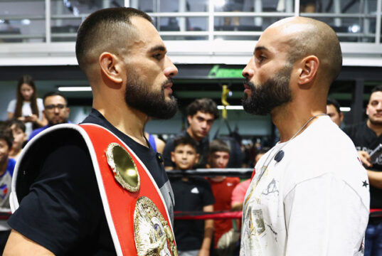 Eduardo 'Sugar' Nunez defends his IBF super featherweight world title against Christopher Diaz on Saturday in Mexico, live on DAZN Photo Credit: Melina Pizano/ Matchroom