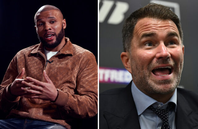 Chris Eubank Jr and Eddie Hearn are both threatening legal action against each other Photo Credit: Mark Robinson/Matthew Pover/Matchroom + Ring Magazine Chris Eubank Jr and Eddie Hearn are both threatening legal action against each other Photo Credit: Mark Robinson/Matthew Pover/Matchroom + Ring Magazine