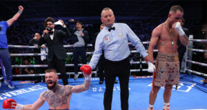 Lewis Crocker became a world champion against Paddy Donovan credit: Matthew Pover Matchroom Boxing