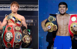 Naoya Inoue and MJ Akhmadaliev face off this Sunday credit: Matchroom/ Top Rank