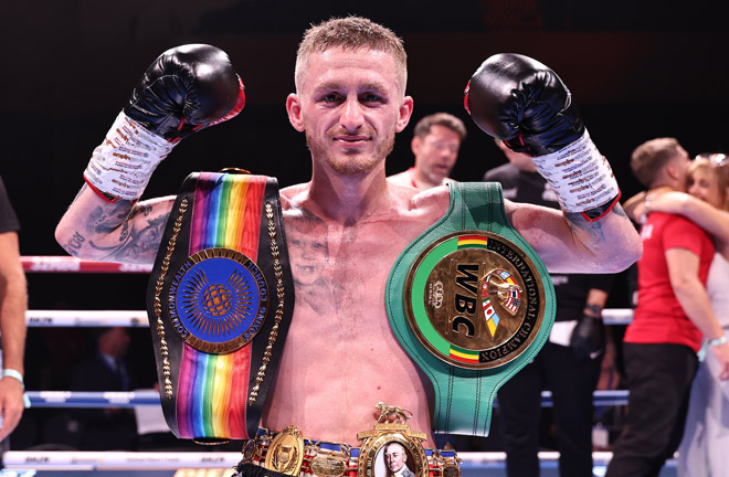 Garner holds the British, Commonwealth and European super featherweight titles Photo Credit: Leigh Dawney/Queensberry