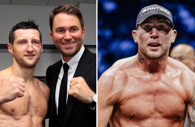 Eddie Hearn admits he's doubtful whether a Darren Till vs Carl Froch fight happens Photo Credit: Lawrence Lustig/David Cavan/Misfits Boxing Eddie Hearn admits he's doubtful whether a Darren Till vs Carl Froch fight happens Photo Credit: Lawrence Lustig/David Cavan/Misfits Boxing